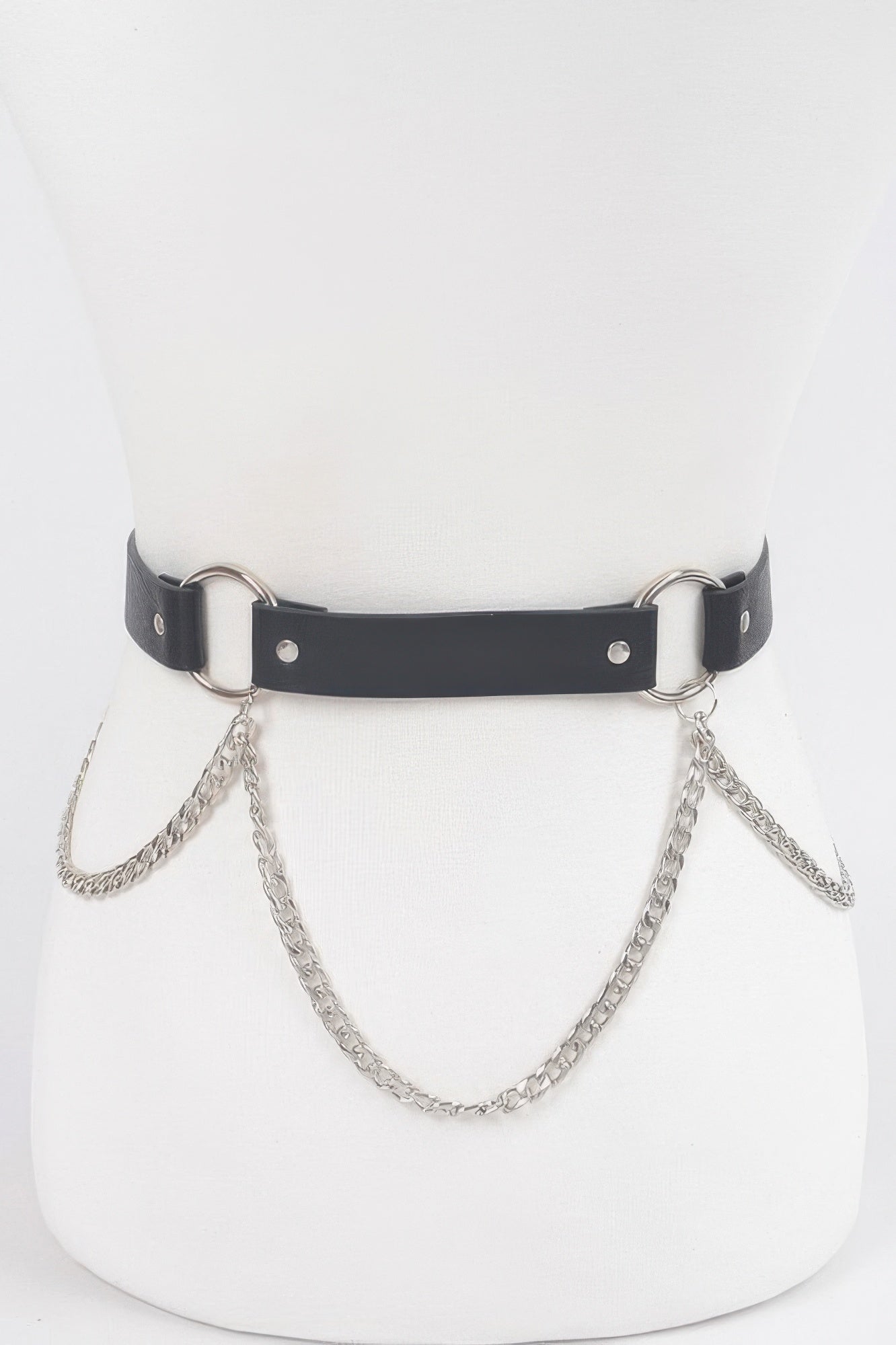 Back Chain Belt on a white mannequin